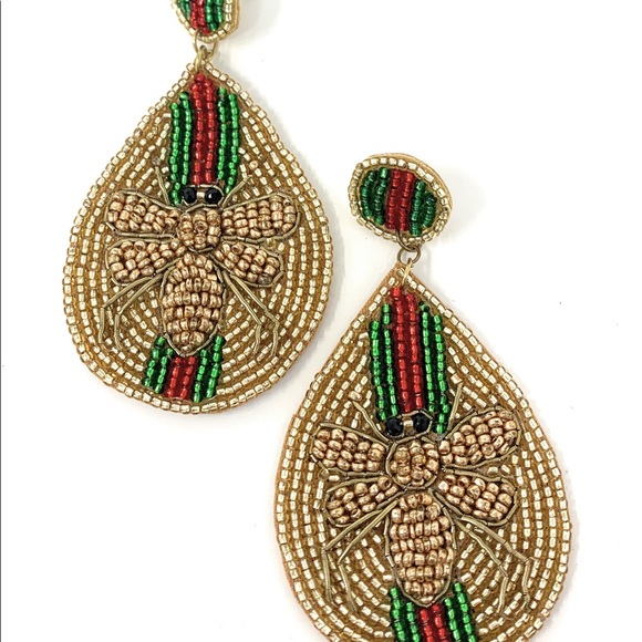 Buzzy Bee dropped earrings - Picture 6 of 6